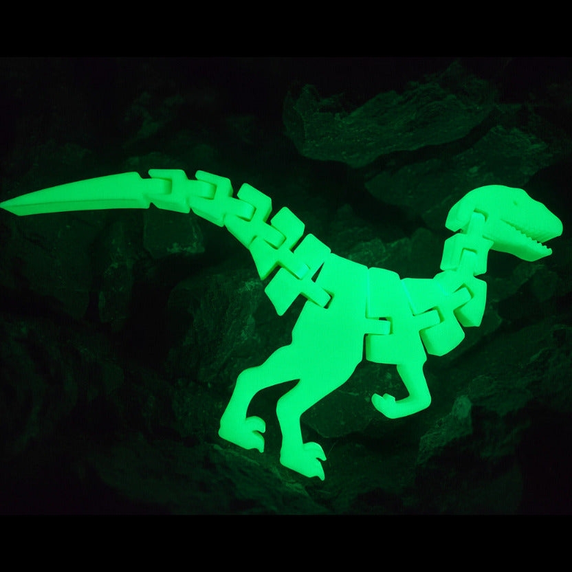 Fidget flexi dino Raptor - glow-in-the-dark
