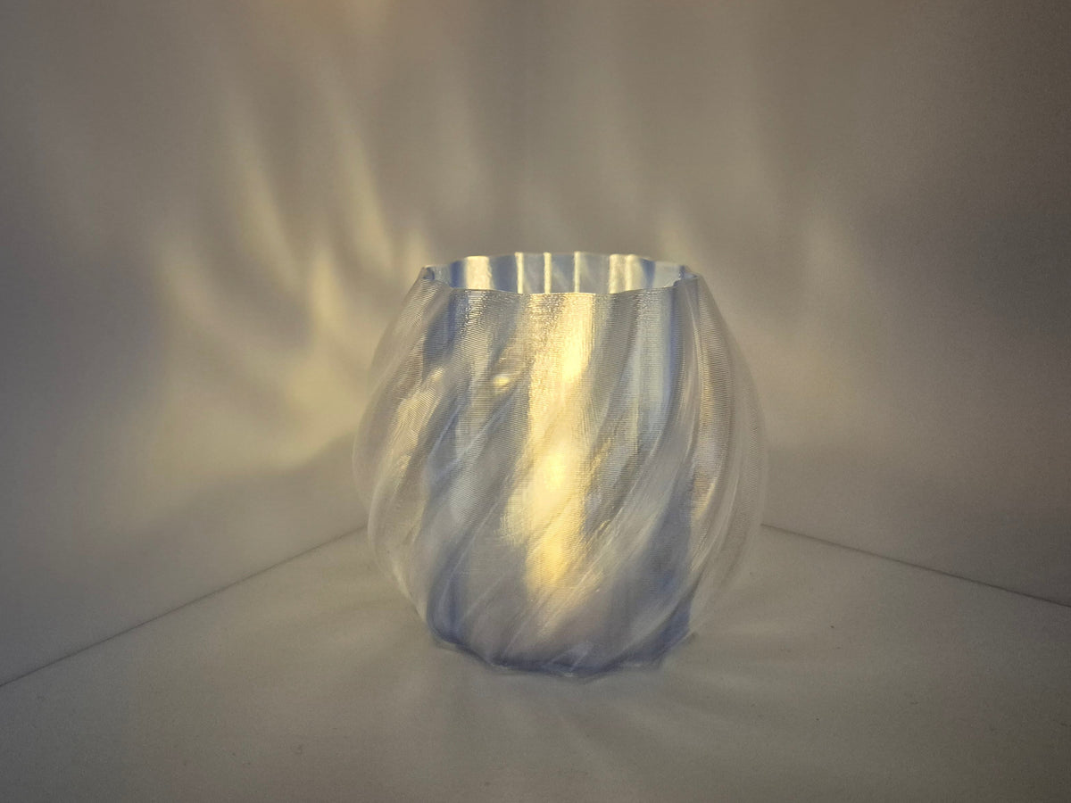 Theelichthouder (LED) - transparant